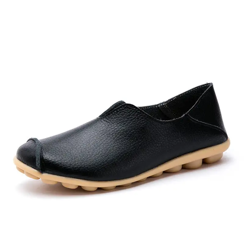 Casual flat heel cow tendon low top shoes