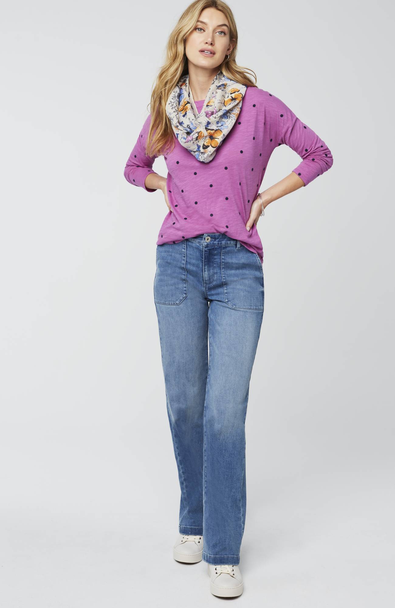 relaxed boat-neck tee