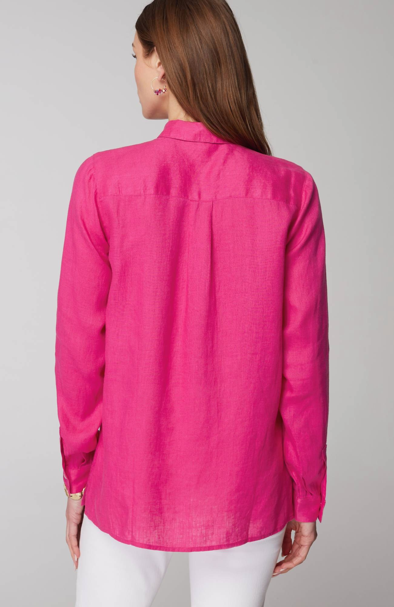 Everyday Linen Button-Front Shirt