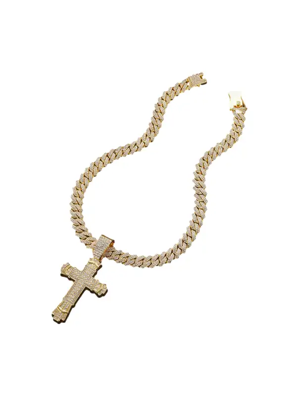 Diamond Cross Necklace - 1970