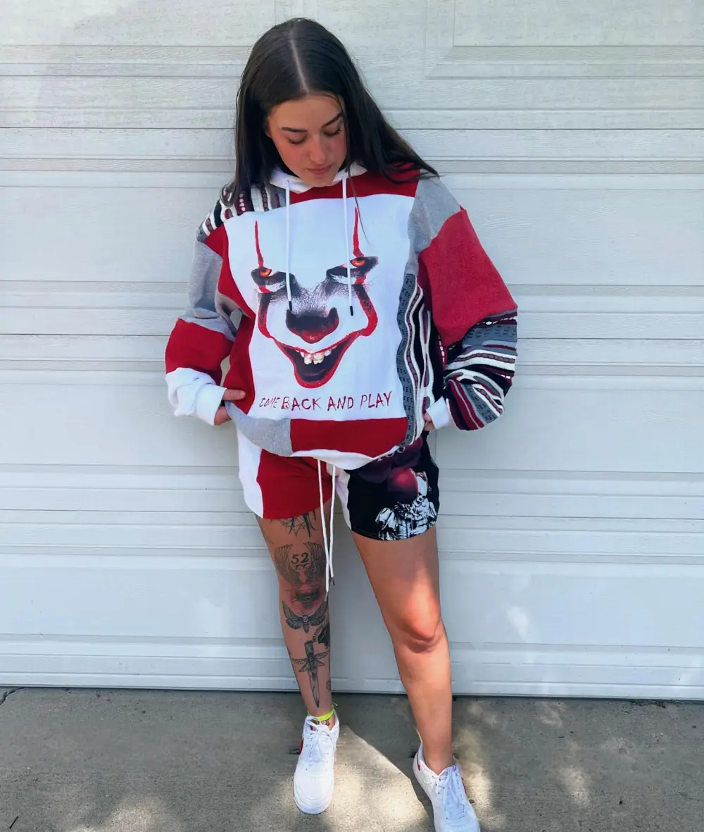Red 2 piece set tops and bottoms how perfect and cozy piece for your Halloween day