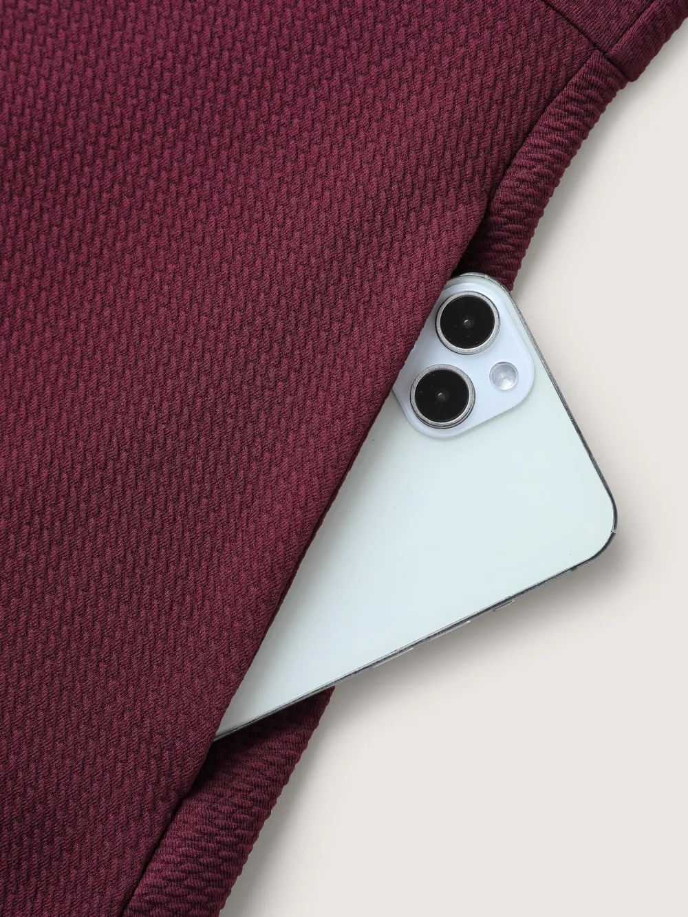 Textured Button Detail Pockets Jacket