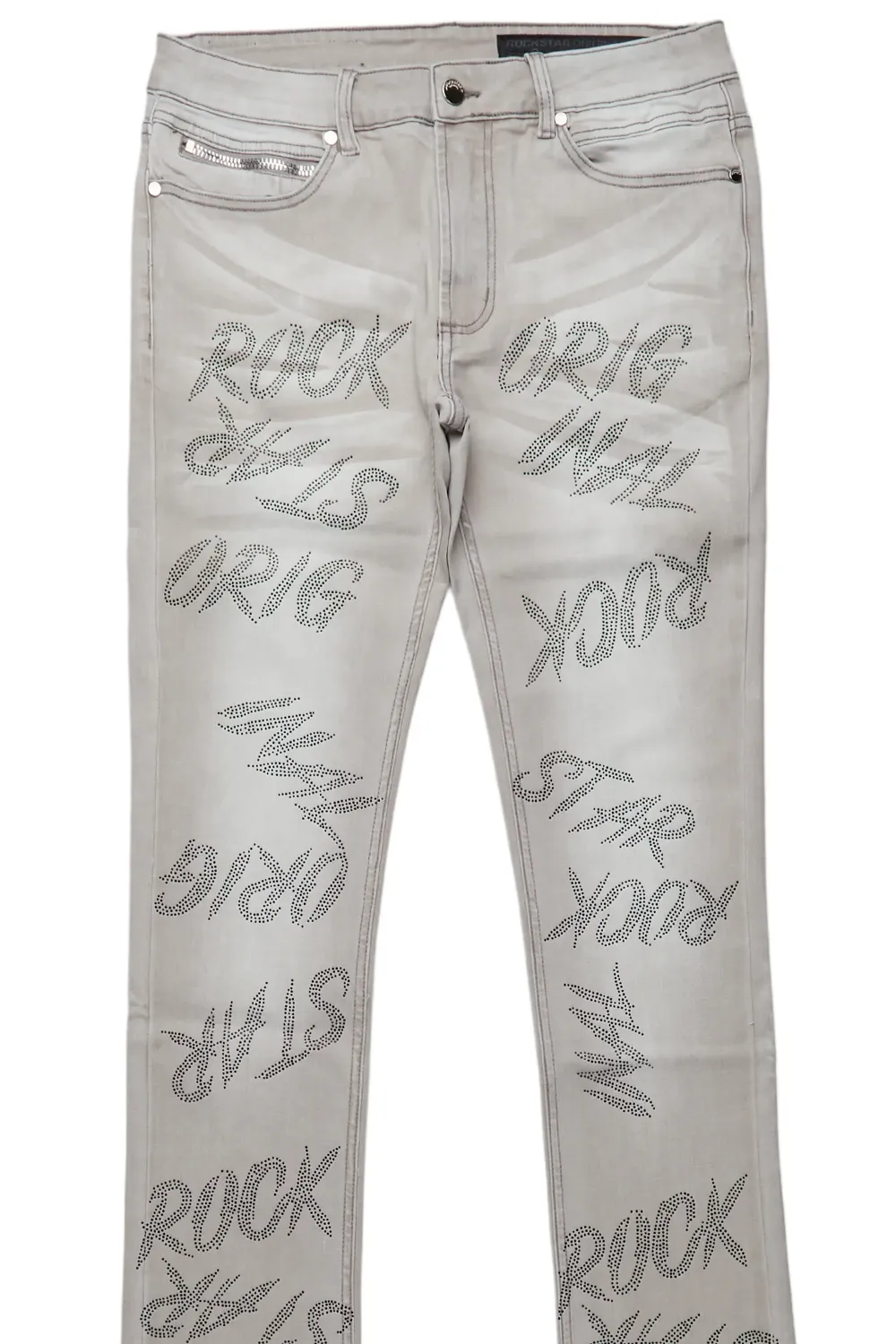 Cato Grey Super Stacked Flare Jean
