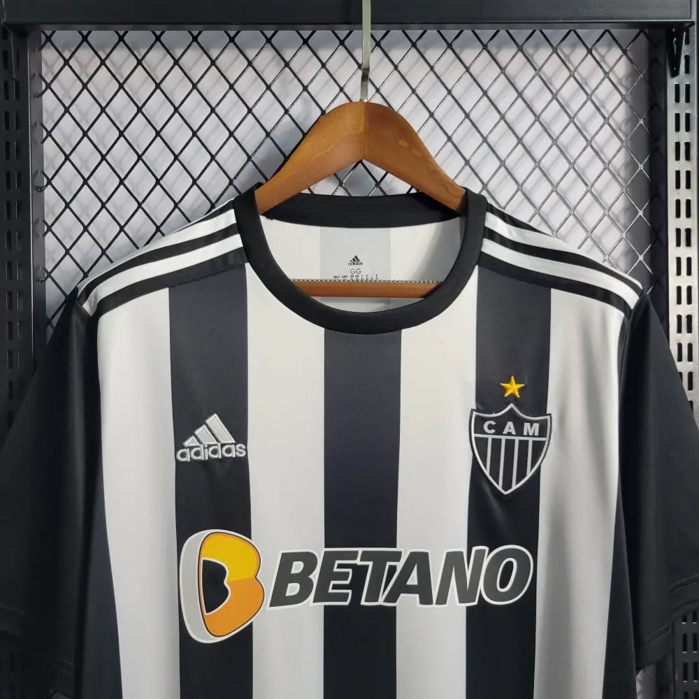 Camisa Atlético Mineiro Home 22/23 - Preta e Branca