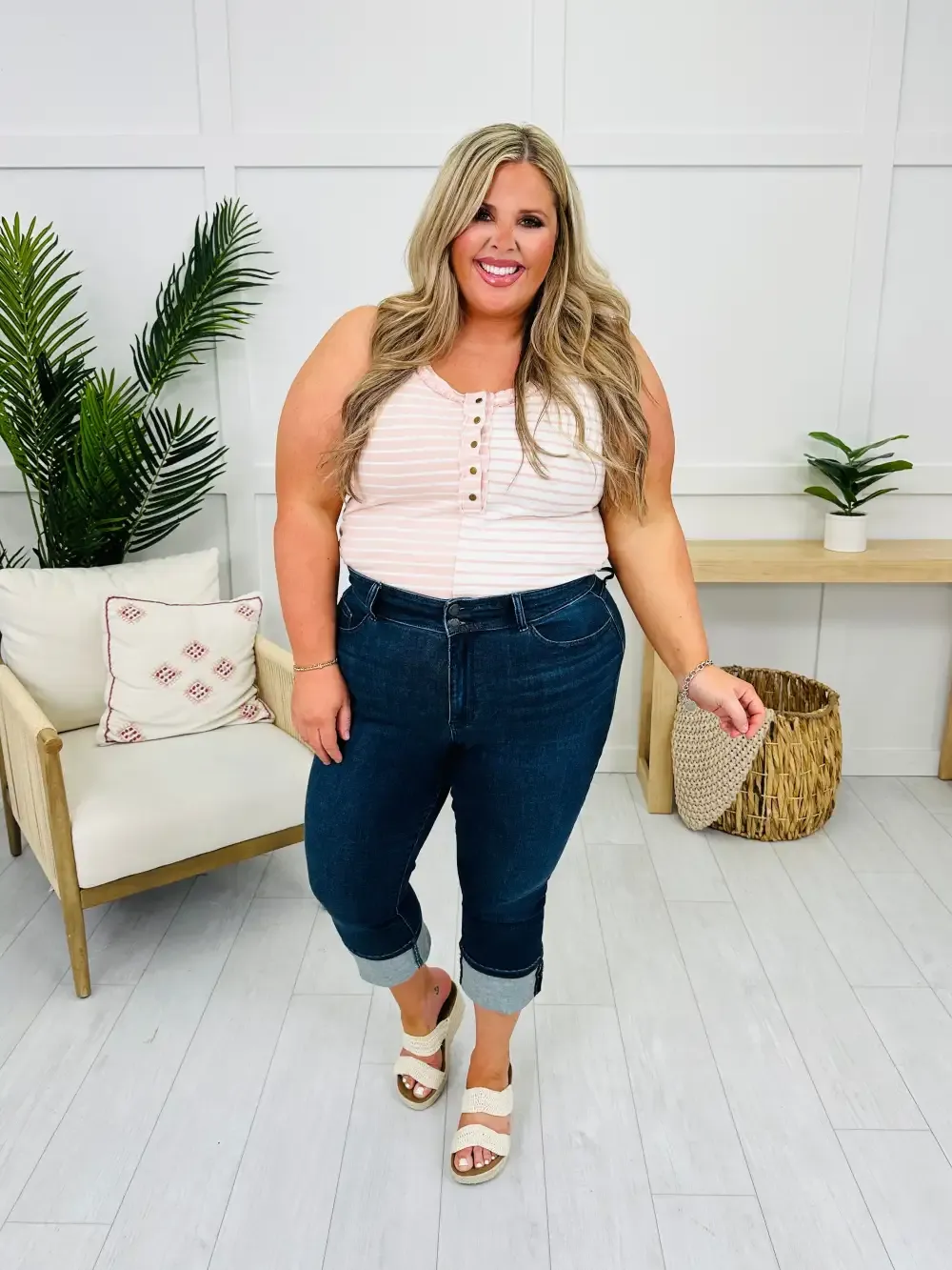 Judy Blue Double Take High Rise Capris