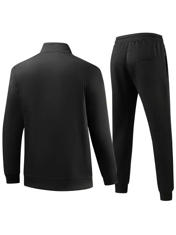 Men’s 2-Piece Sportswear Set – Zip Jacket & Drawstring Pants