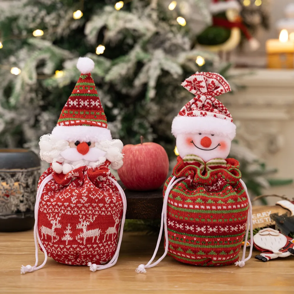 🎉Christmas Knitted Doll Gift Bags