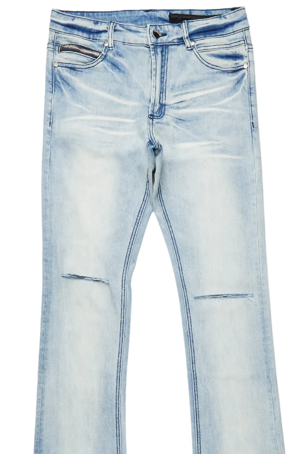 Josiah Blue Super Stacked Flare Jean