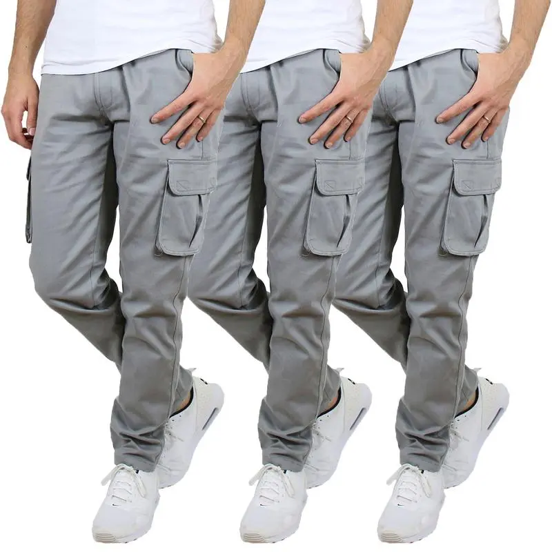 Men's 3 Pack Flex Stretch Cotton Cargo Pants