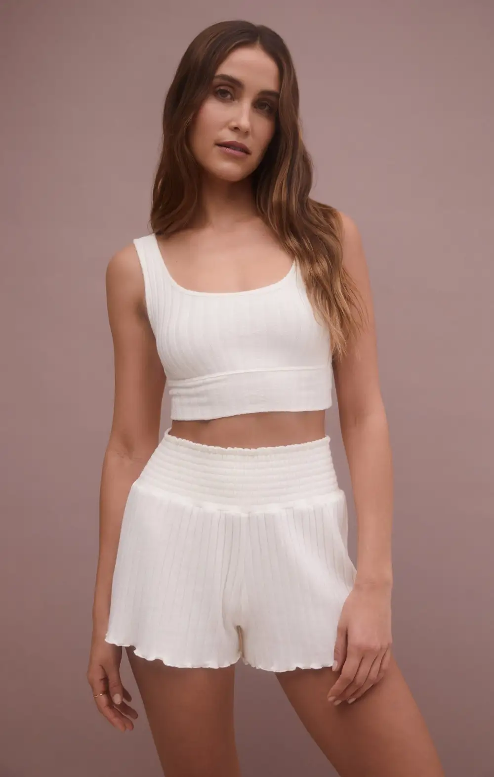 Dawn Smocked Rib Short