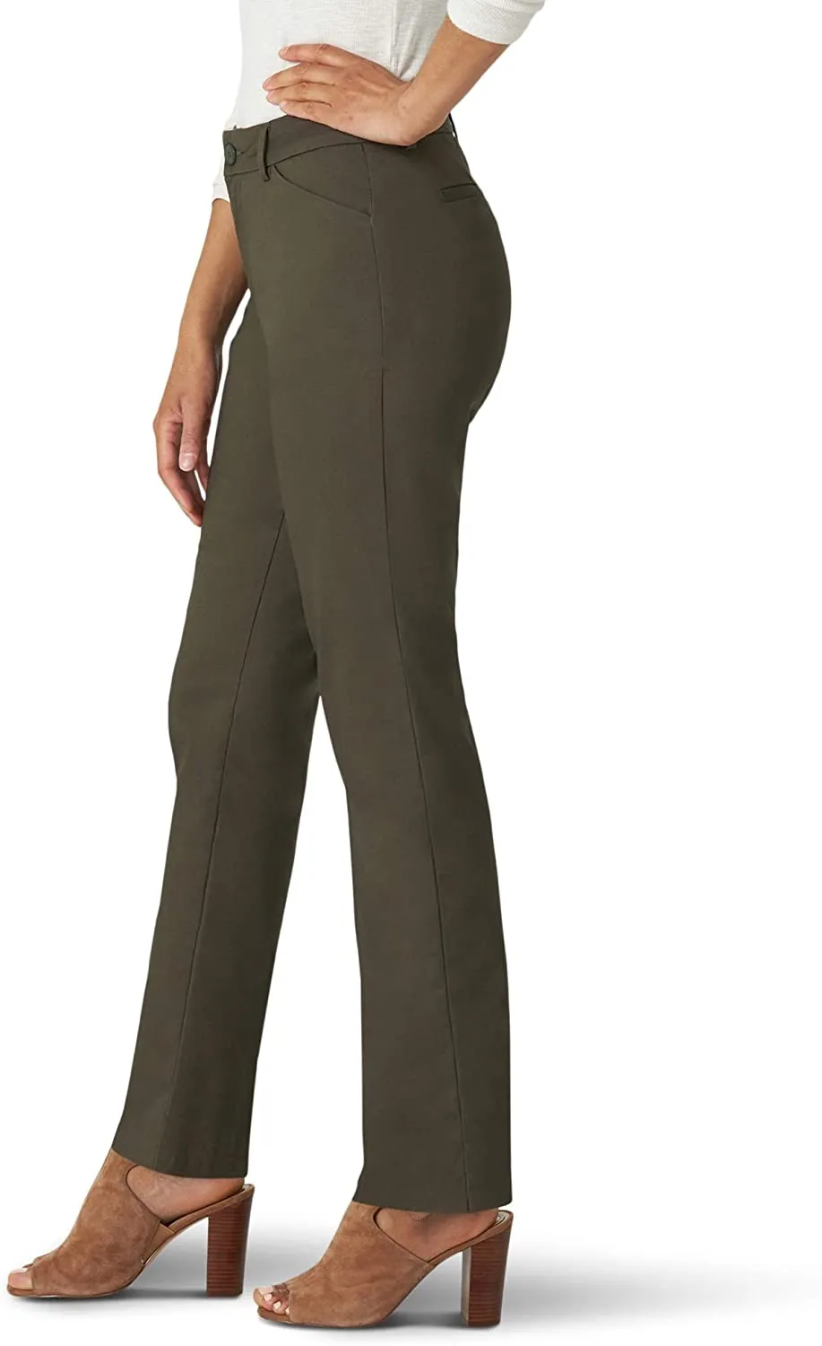 Women's Wrinkle Free Relaxed Fit Straight Leg Pant