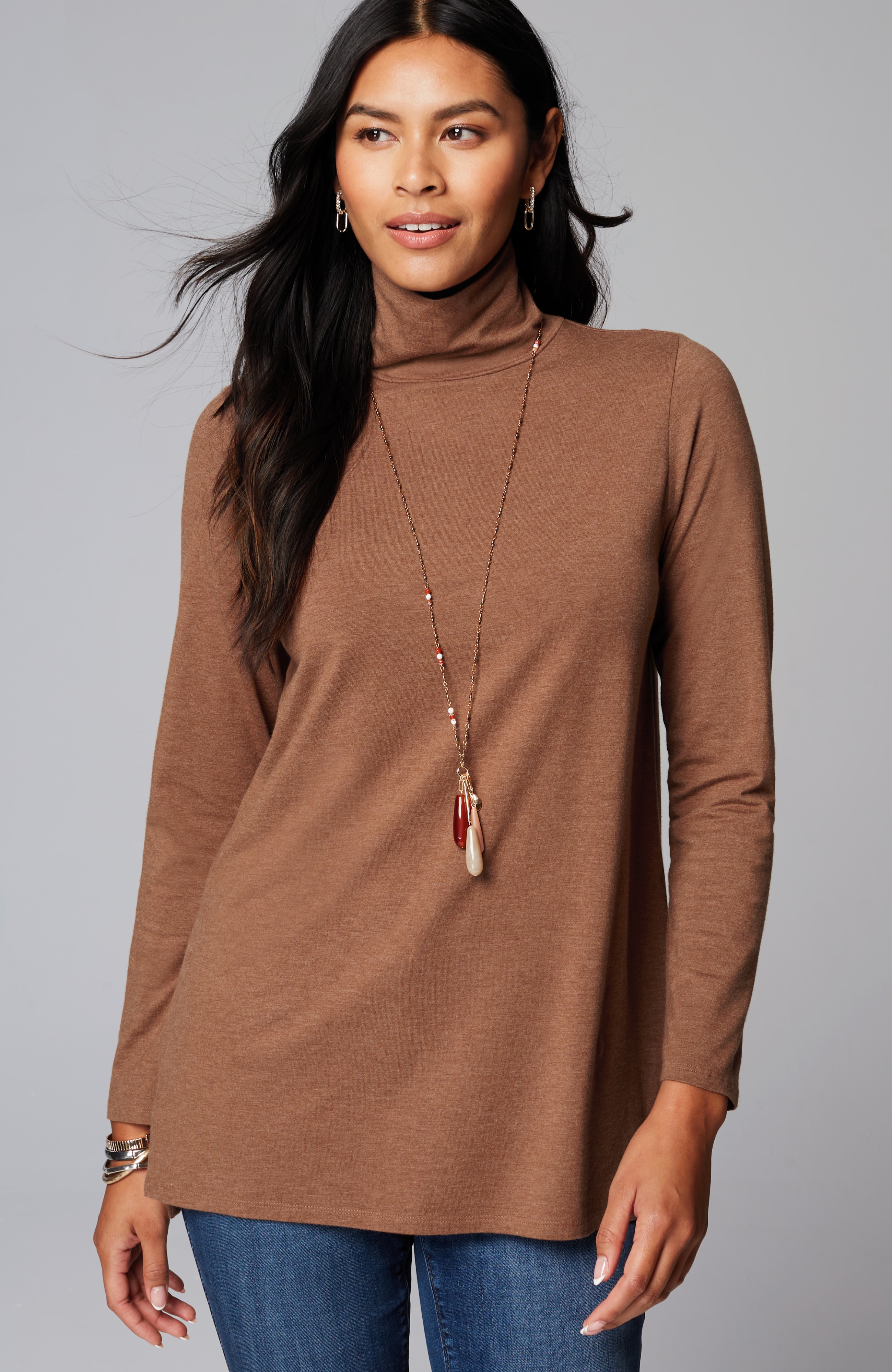 Luxe Supima® Turtleneck Tunic