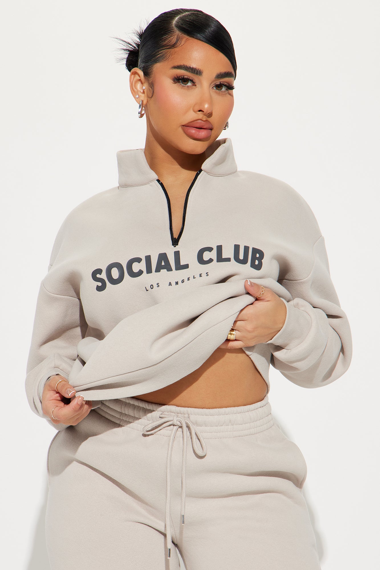Social Club Sweatpant Set - Grey