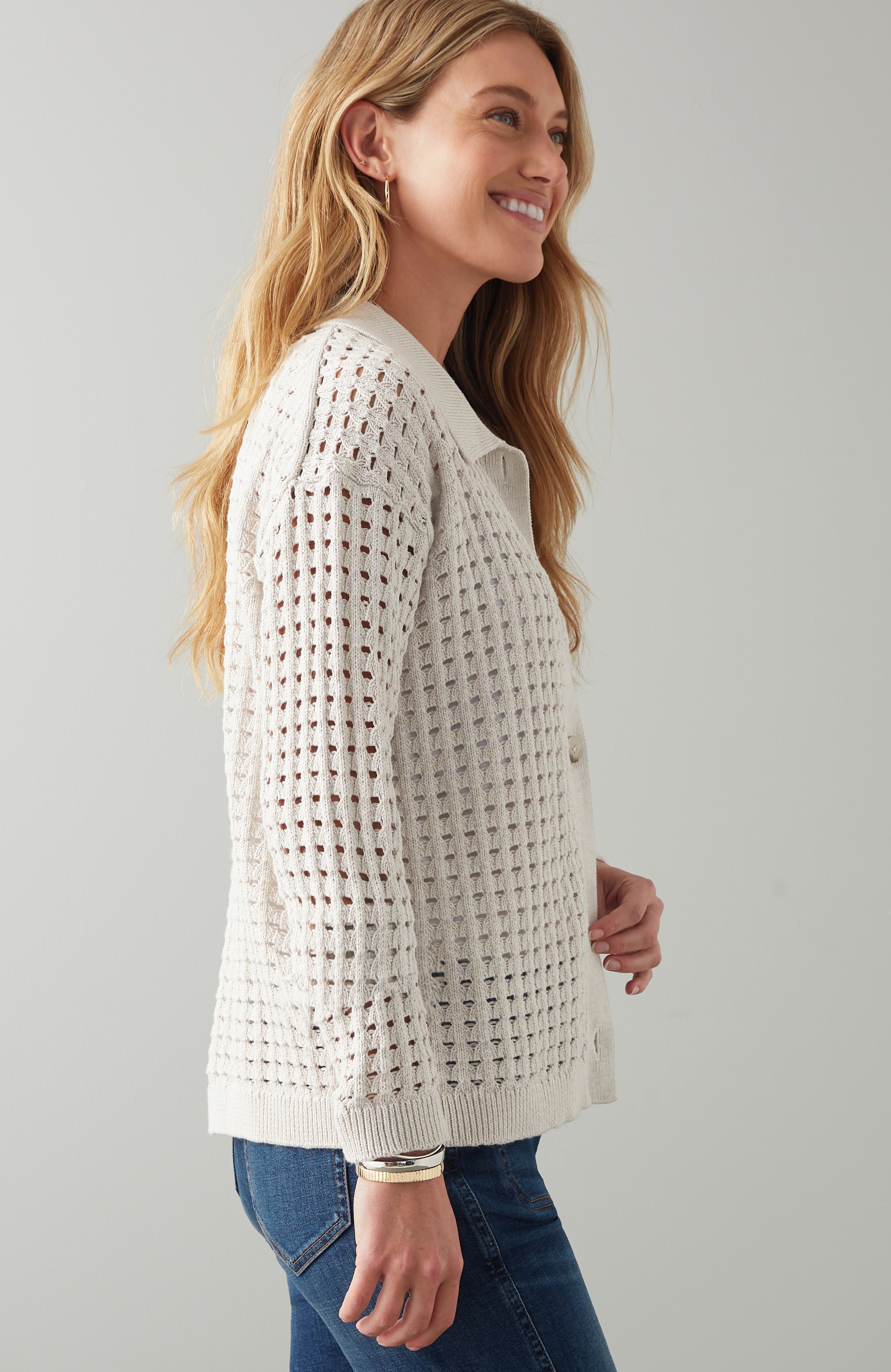 Open-Texture Cardi