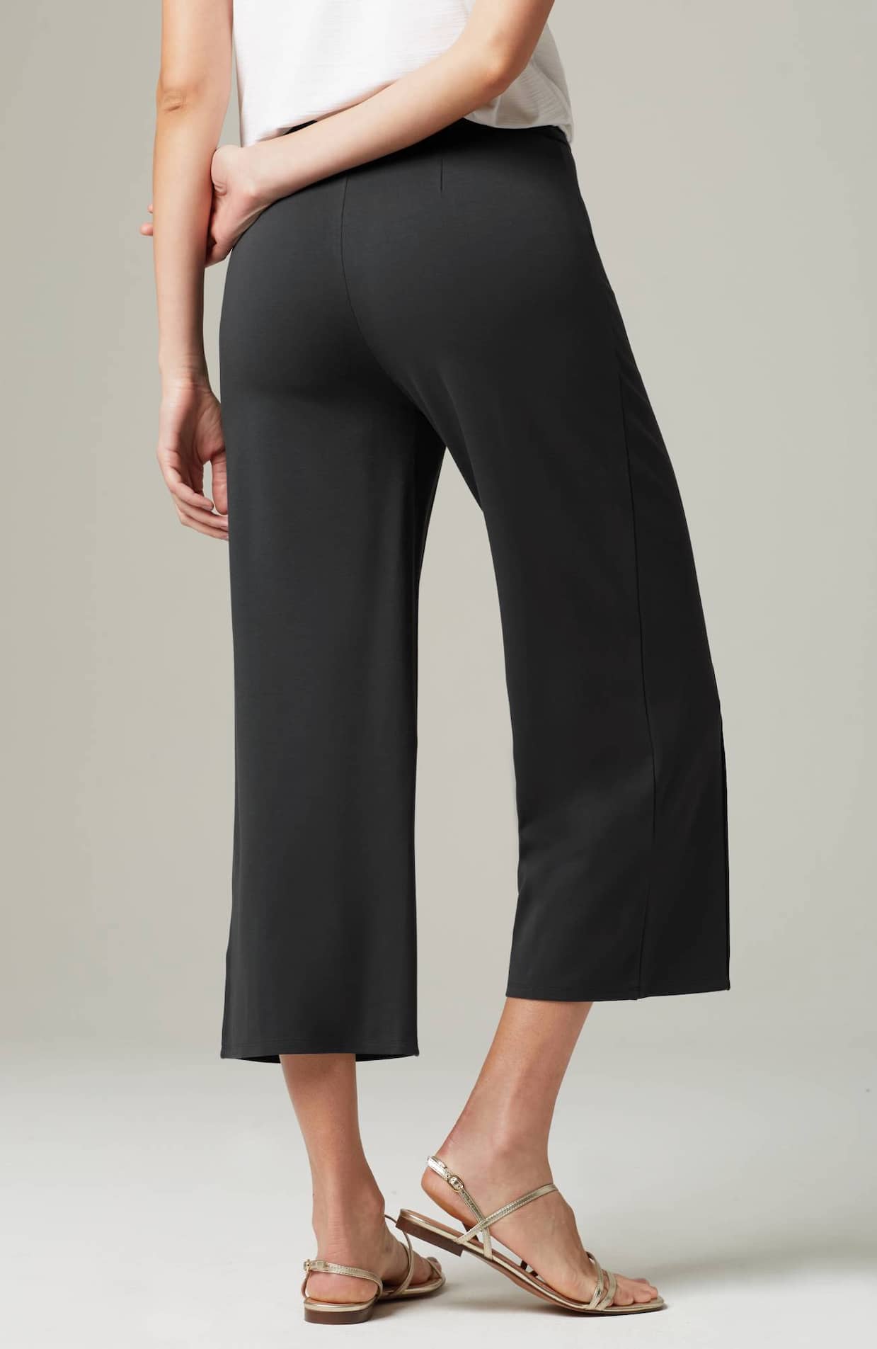 wearever double-face jersey pintucked crops