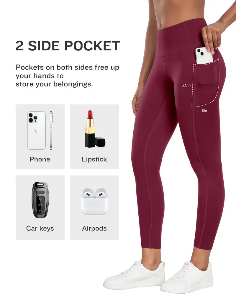 Women's Athletic Yoga Leggings – High Waist, Pockets, Multi-Pack Options