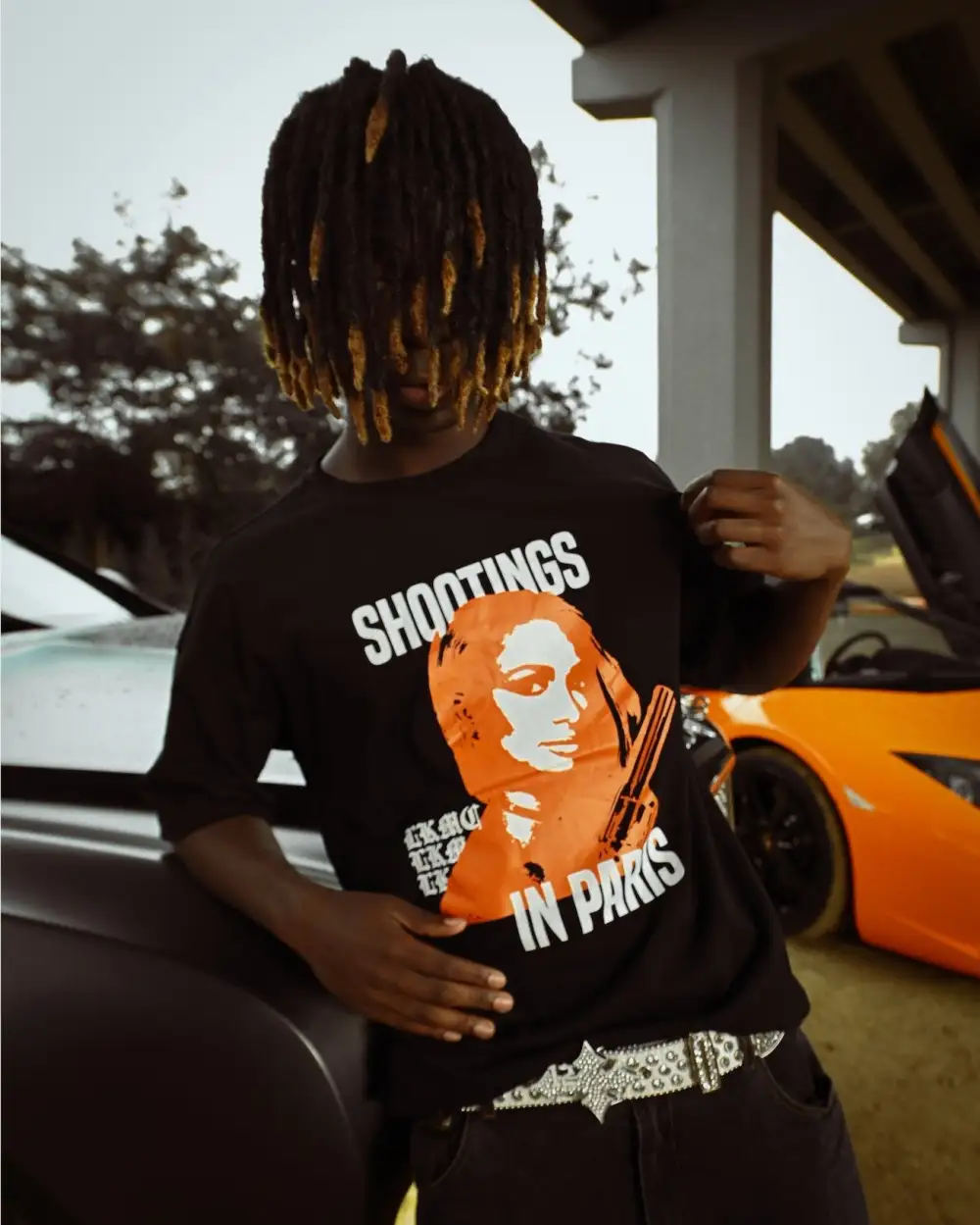 Shooting in Paris T-shirt - Black