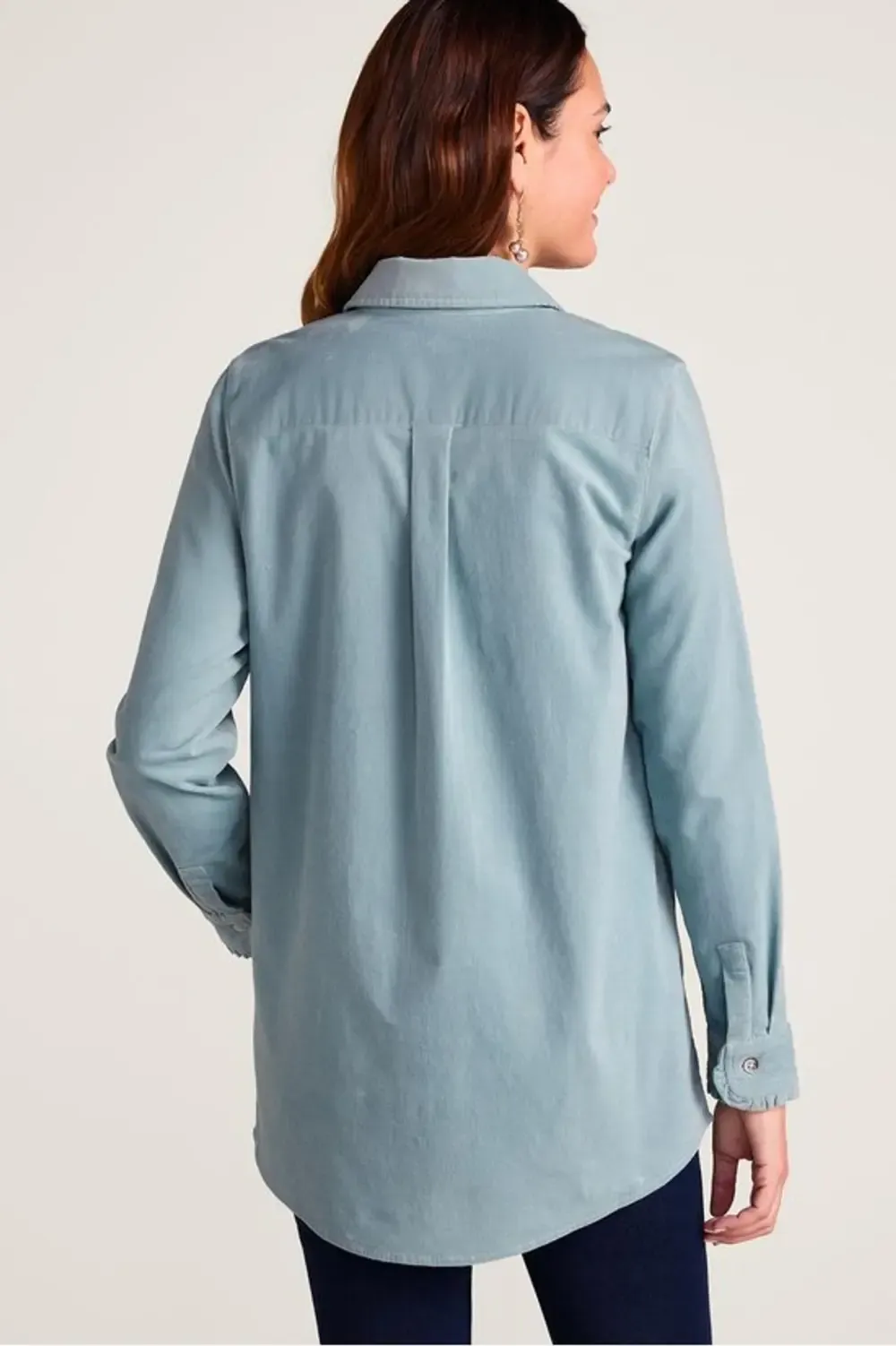 Stretch Cord Long Sleeve Big Shirt