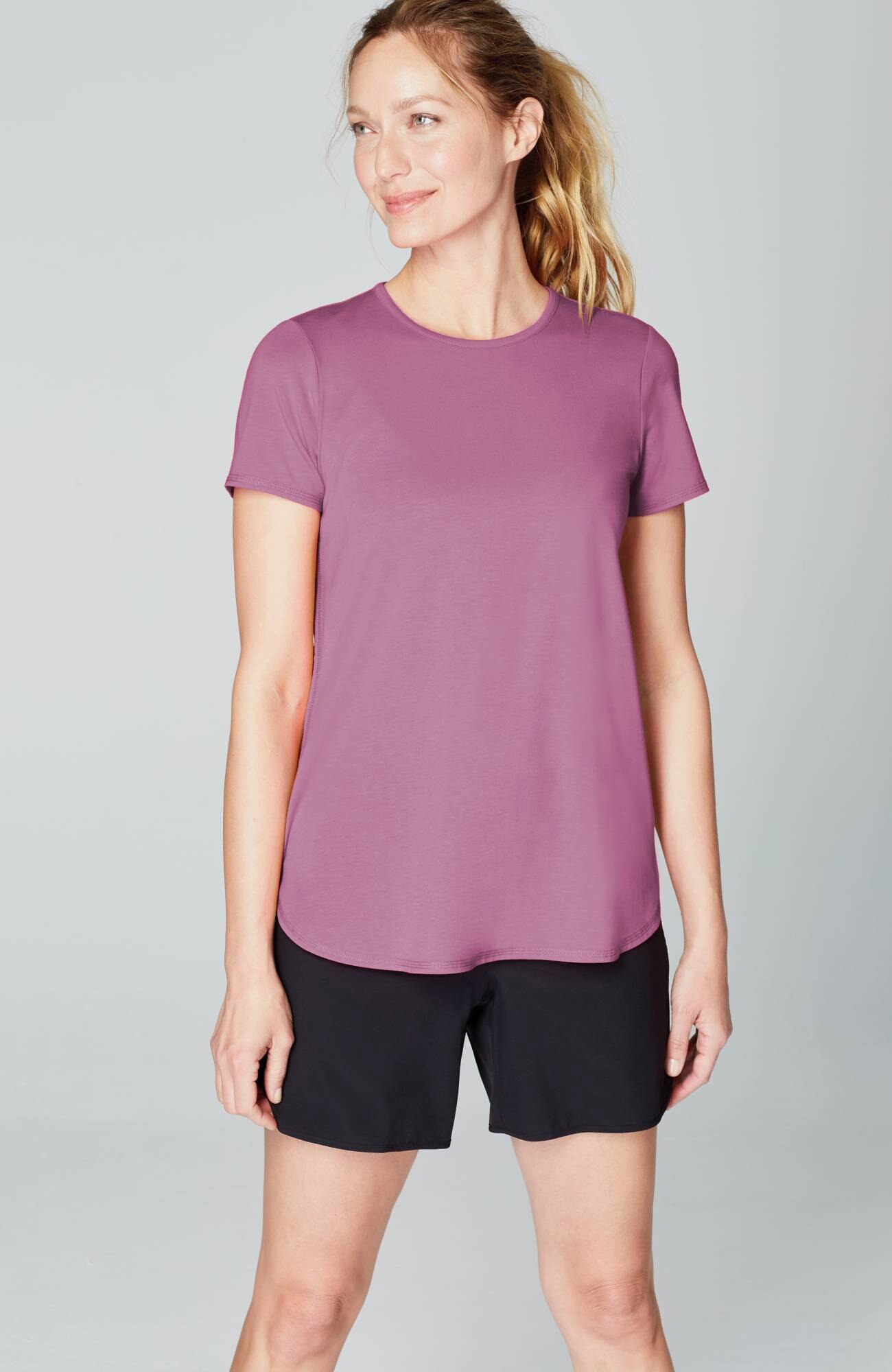 fit progress pima-stretch shirttail tee
