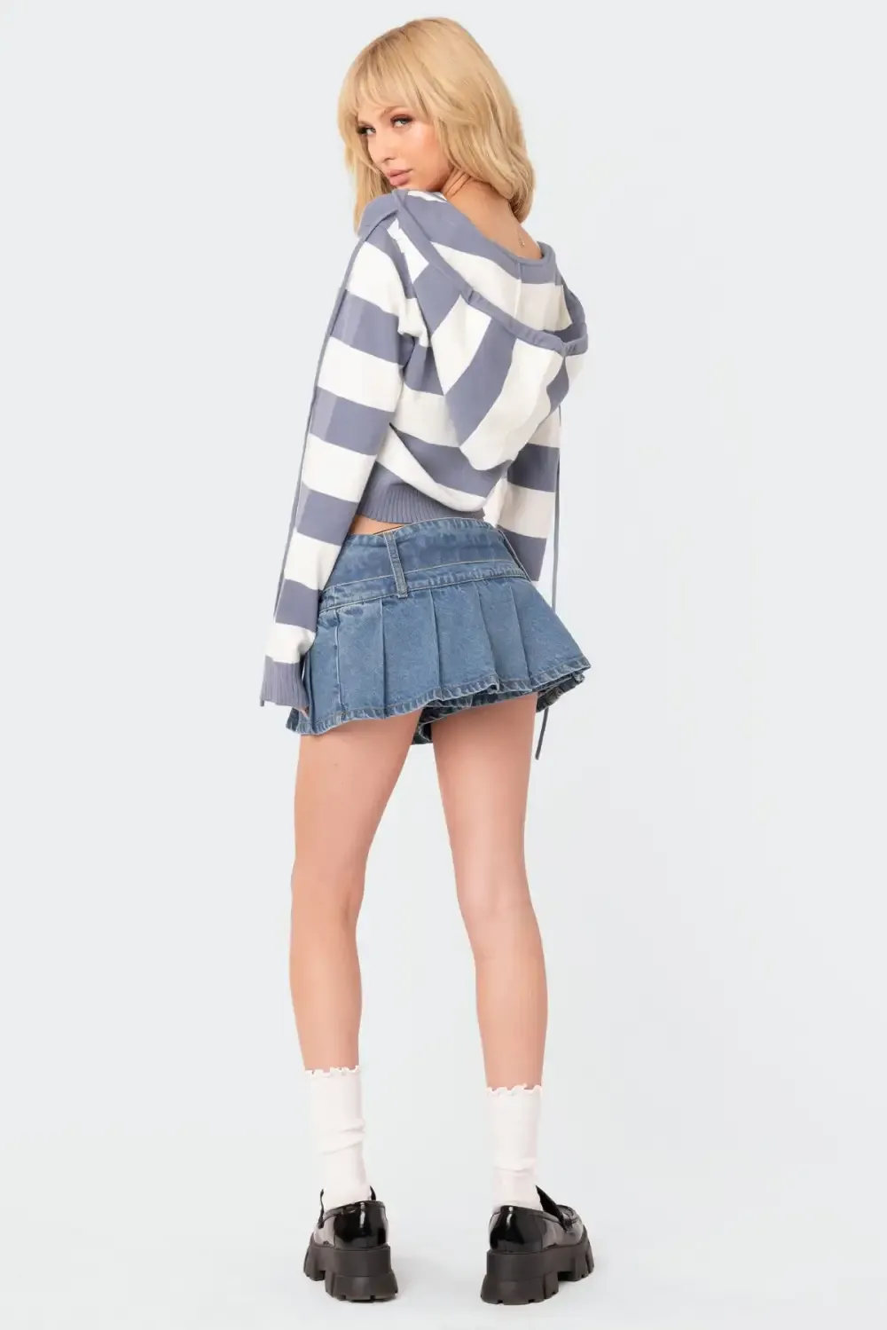 Ginger Knitted Zip Up Hoodie