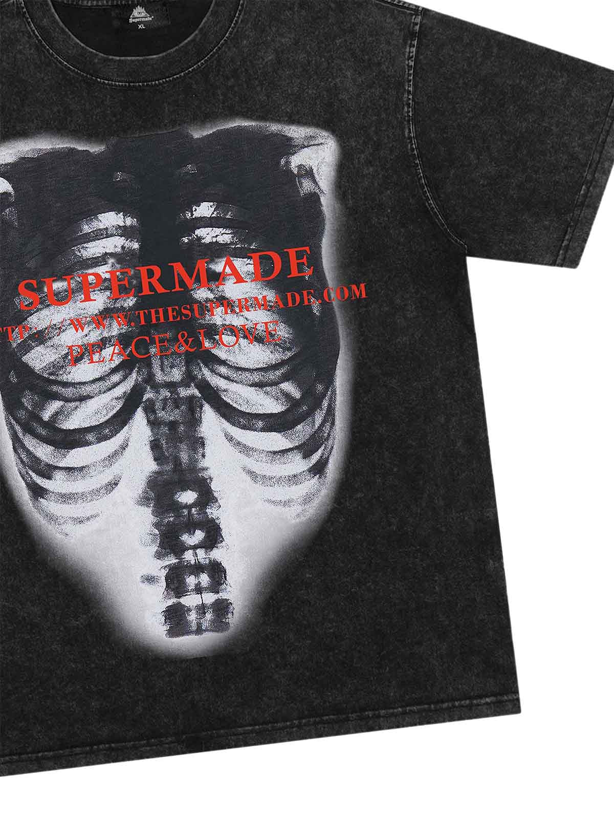 Skull Image Street Hip-Hop T-shirt - 2131