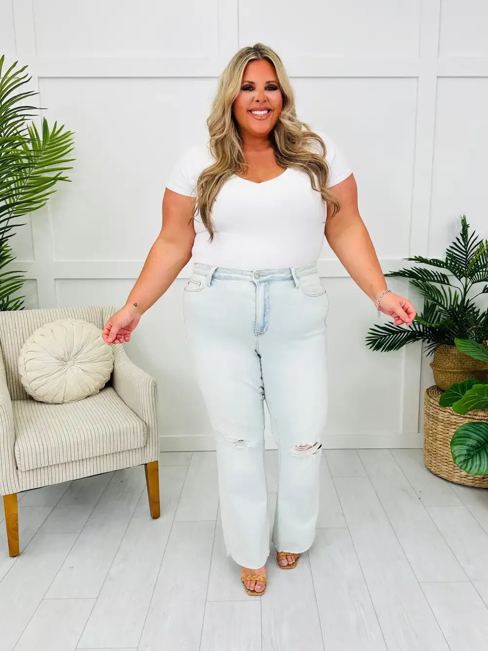 Judy Blue Cut it Out Bootcut Jeans