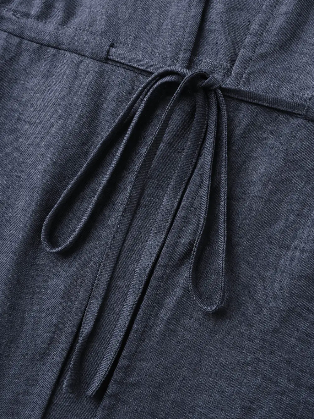 Adjustable Waist-Tie Pockets Hooded Jacket