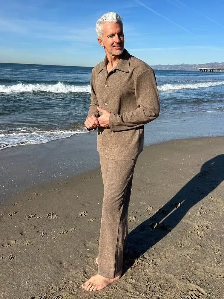 Leisure Chic Jacket Pants Set