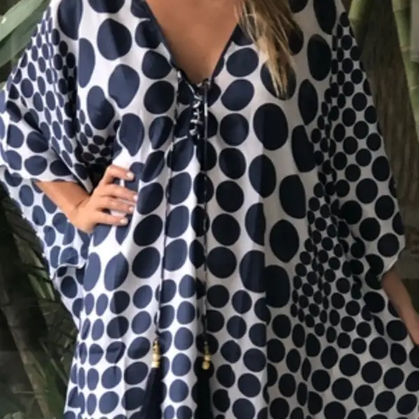 Coco Bella Dotted Long  kaftan 12-20