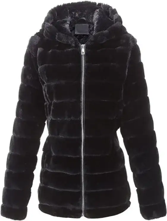 Women's Faux Fur Coat  Sherpa-Lined Fleece Jacket