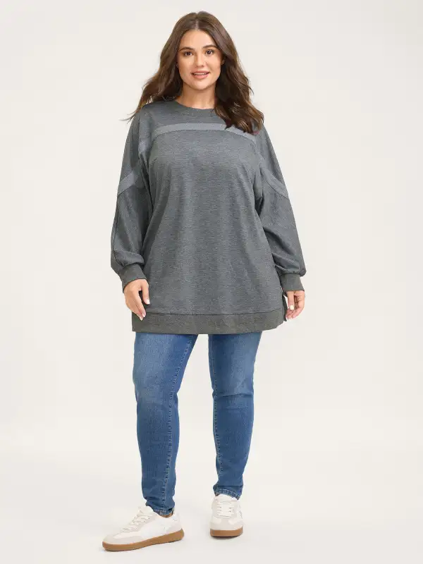 Drop Shoulders Ultra-Relaxed Fit Sweatshirt