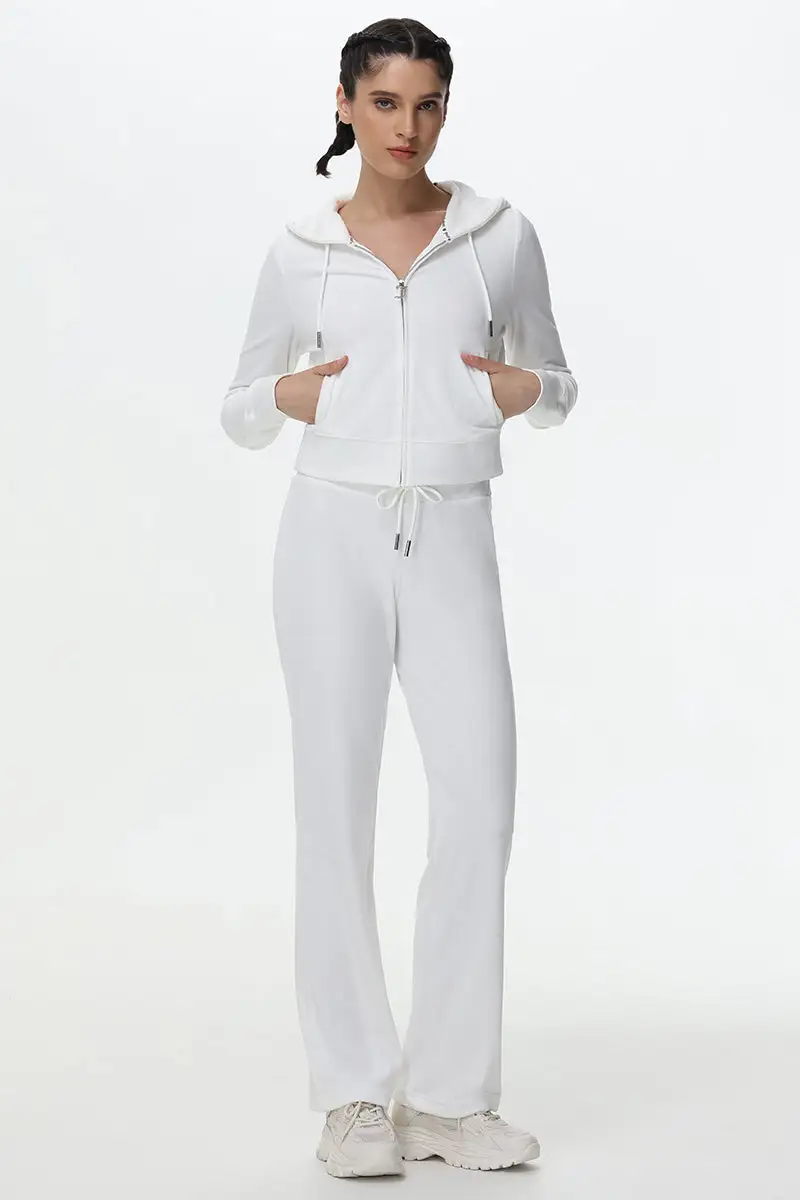 Technicolor Big Bling Velour Track Pants