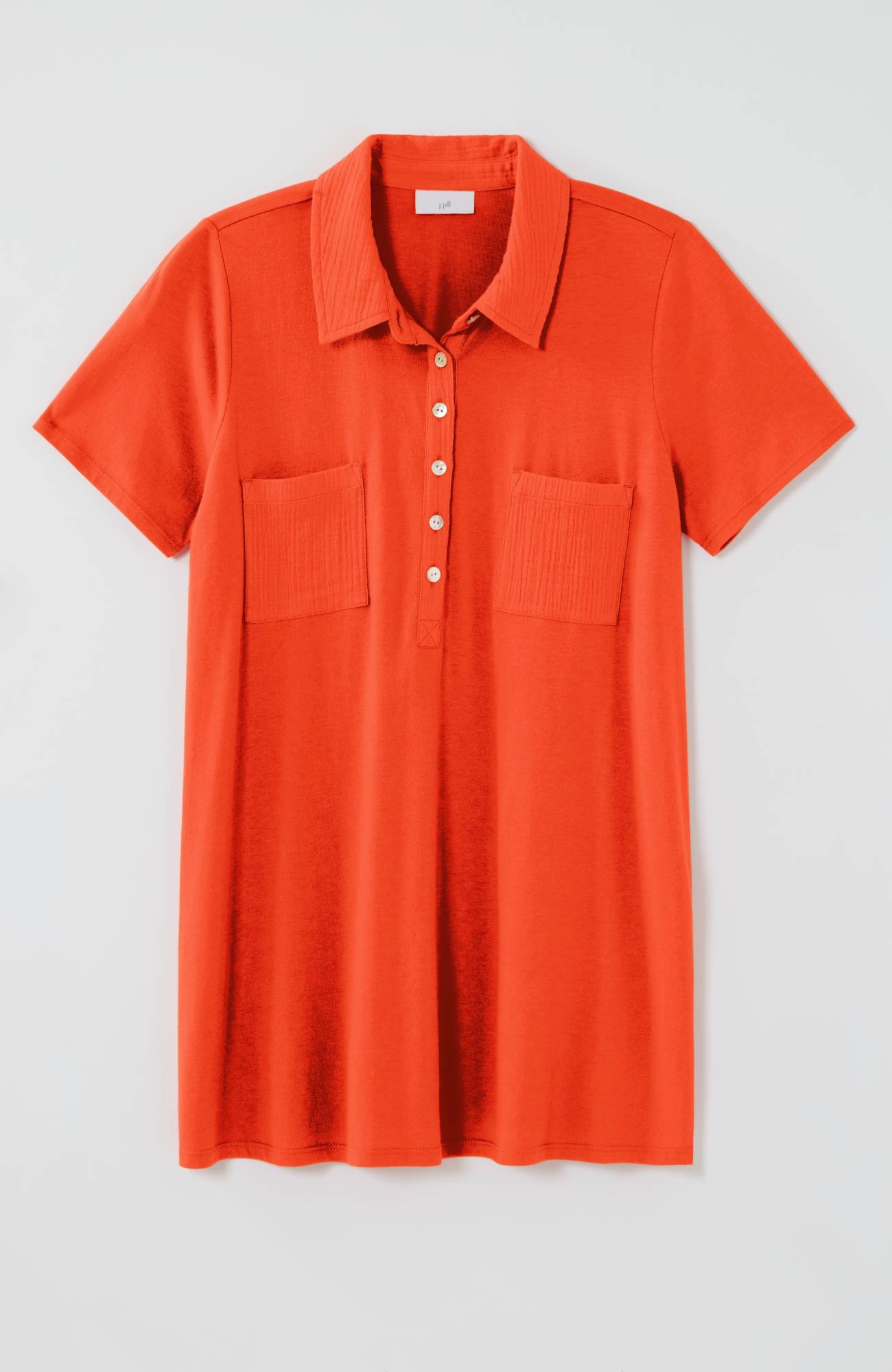 Cotton-Gauze Mixed-Media Tunic