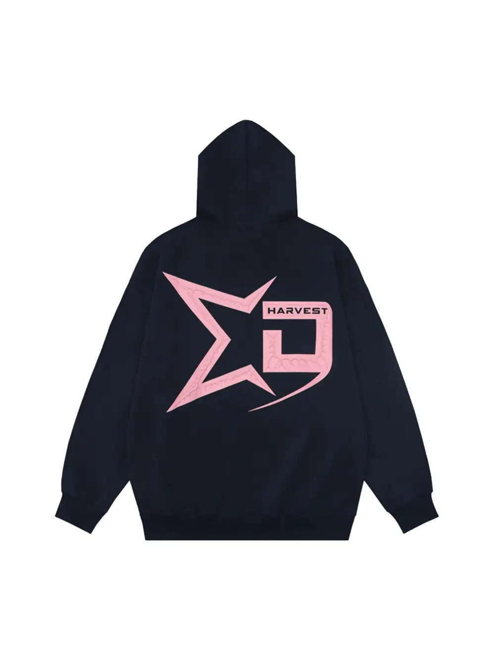 Pentagram Print Hooded Sweatshirt - 2075