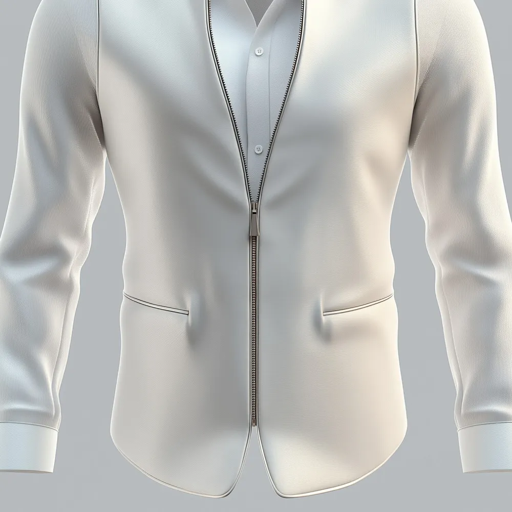 Men's Stand Collar Long Sleeve PU Leather Zip Up Sleeveless Vest