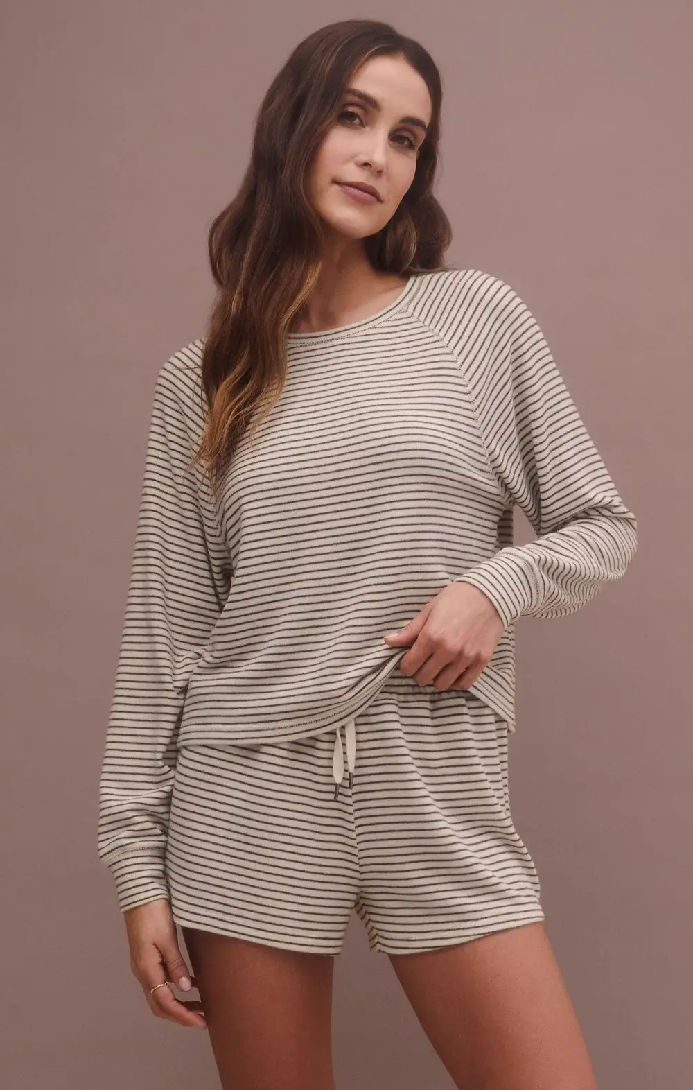 Staying In Stripe Long Sleeve Top