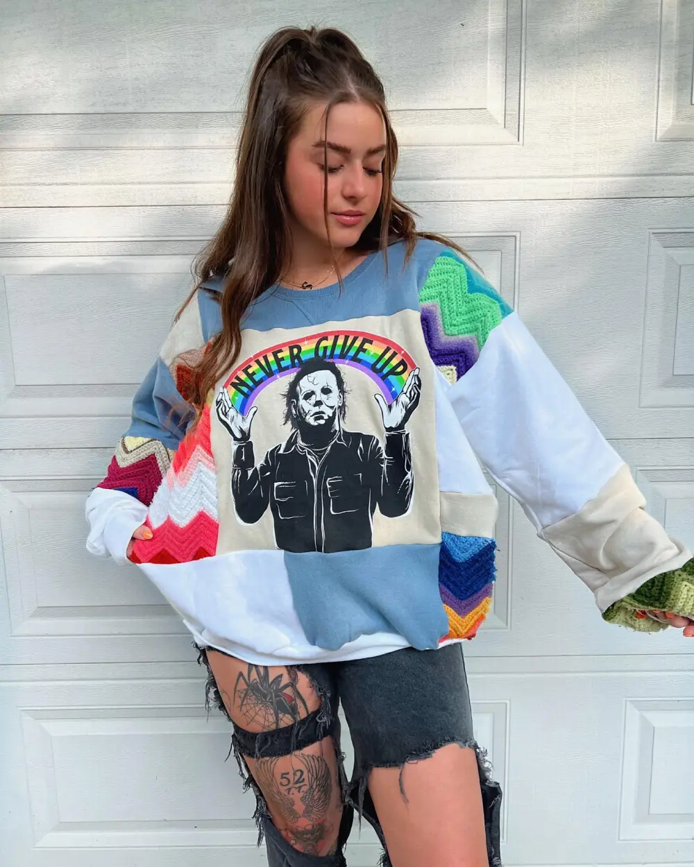 Grey hoodie sweatshirts how perfect and cozy piece for your Halloween day