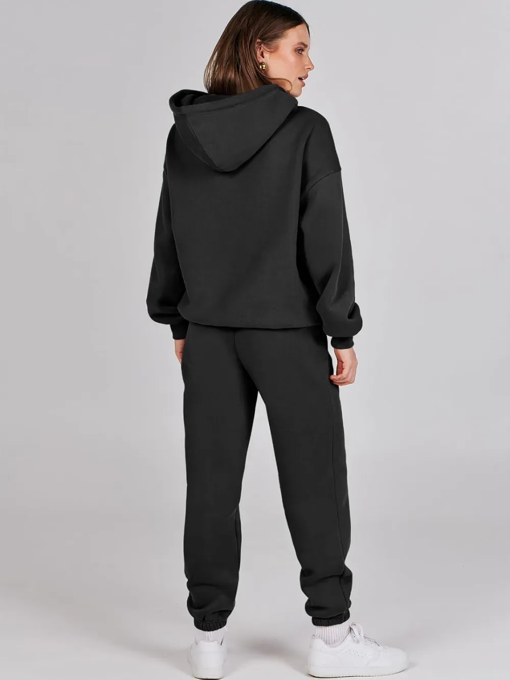 (Clearance Sale $1.99⚡) 2024 Women's Fall Oversized Casual Hoodie Two Piece Sweatshirt Jogging Pants Sweatshirt Set
