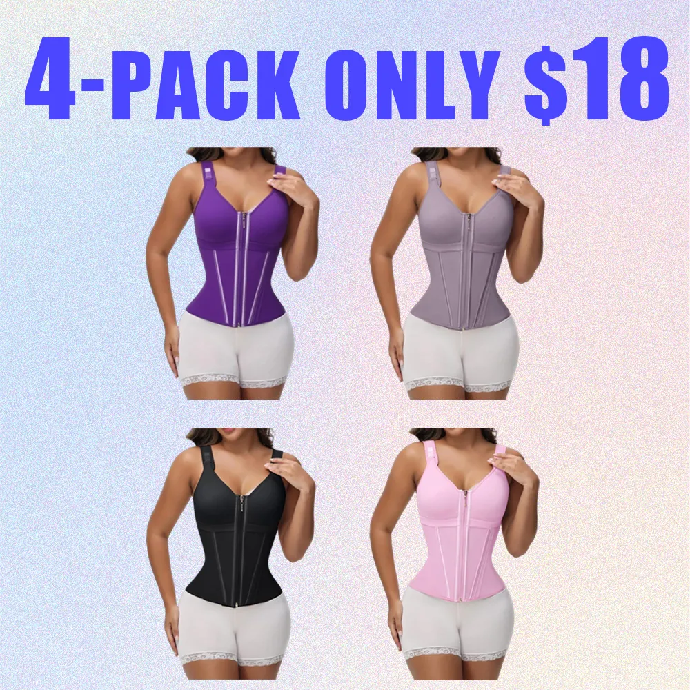 Women's Tummy Control Shapewear with Bra & Adjustable Straps – Waist Slimming Workout Girdle