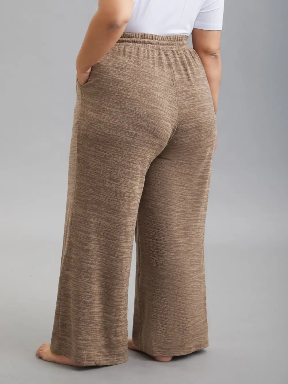 Heather Drawstring Loose Lounge Bottoms