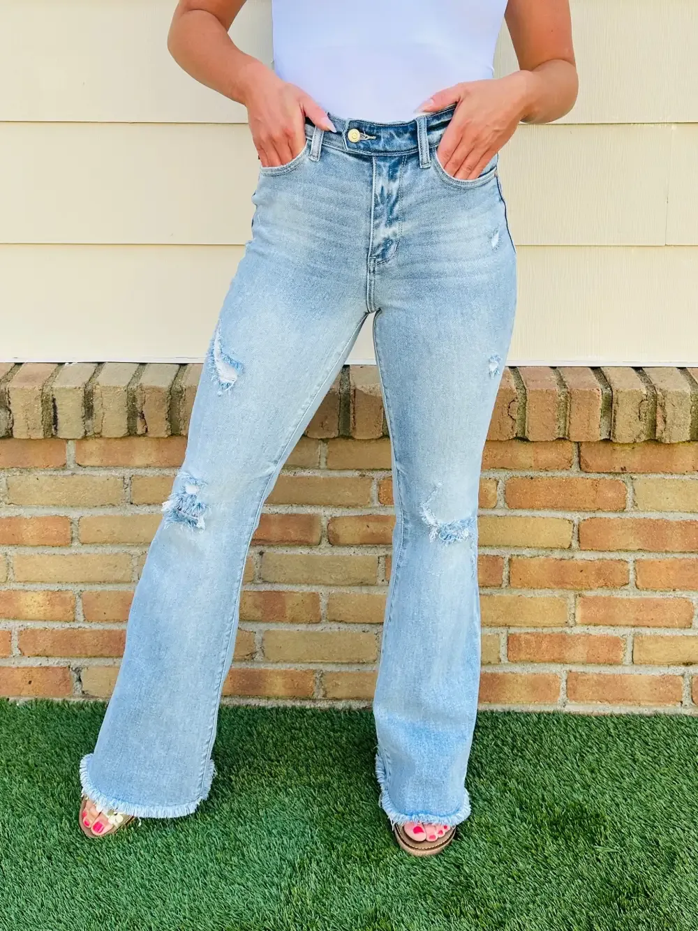 Judy Blue Look Good, Feel Better Flare Jeans