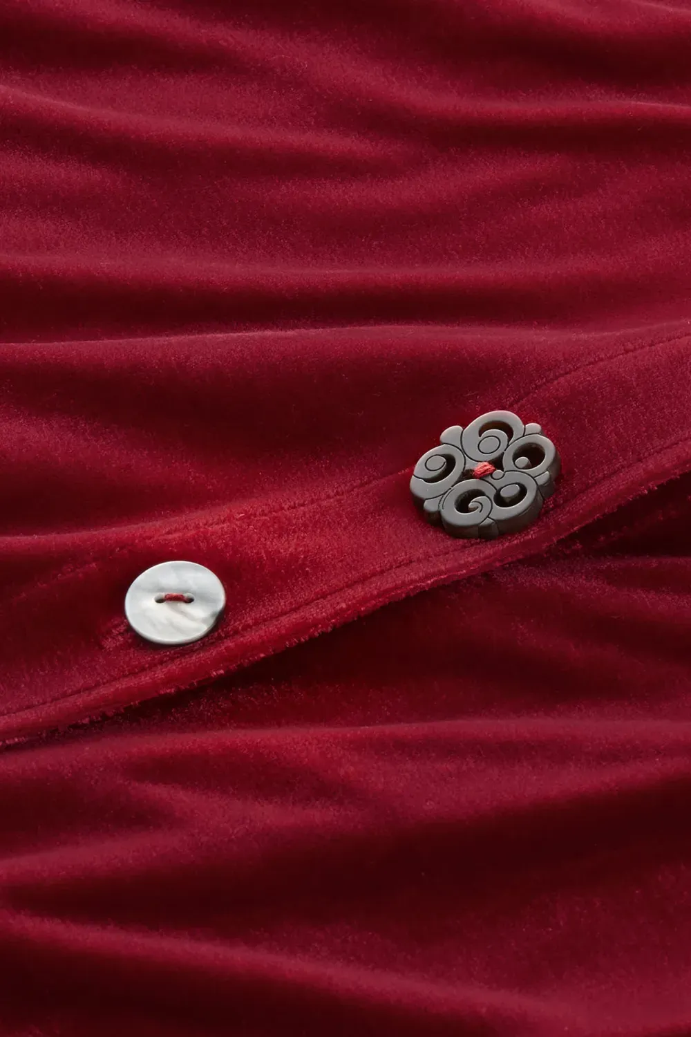 Velvet Danielle Button Long Sleeve Tunic