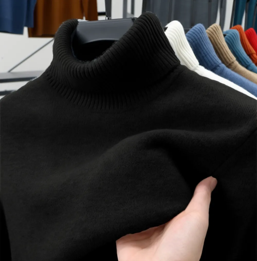 🔥Christmas Sale 50%🔥 - Men's Pullover Turtleneck Cashmere Sweater
