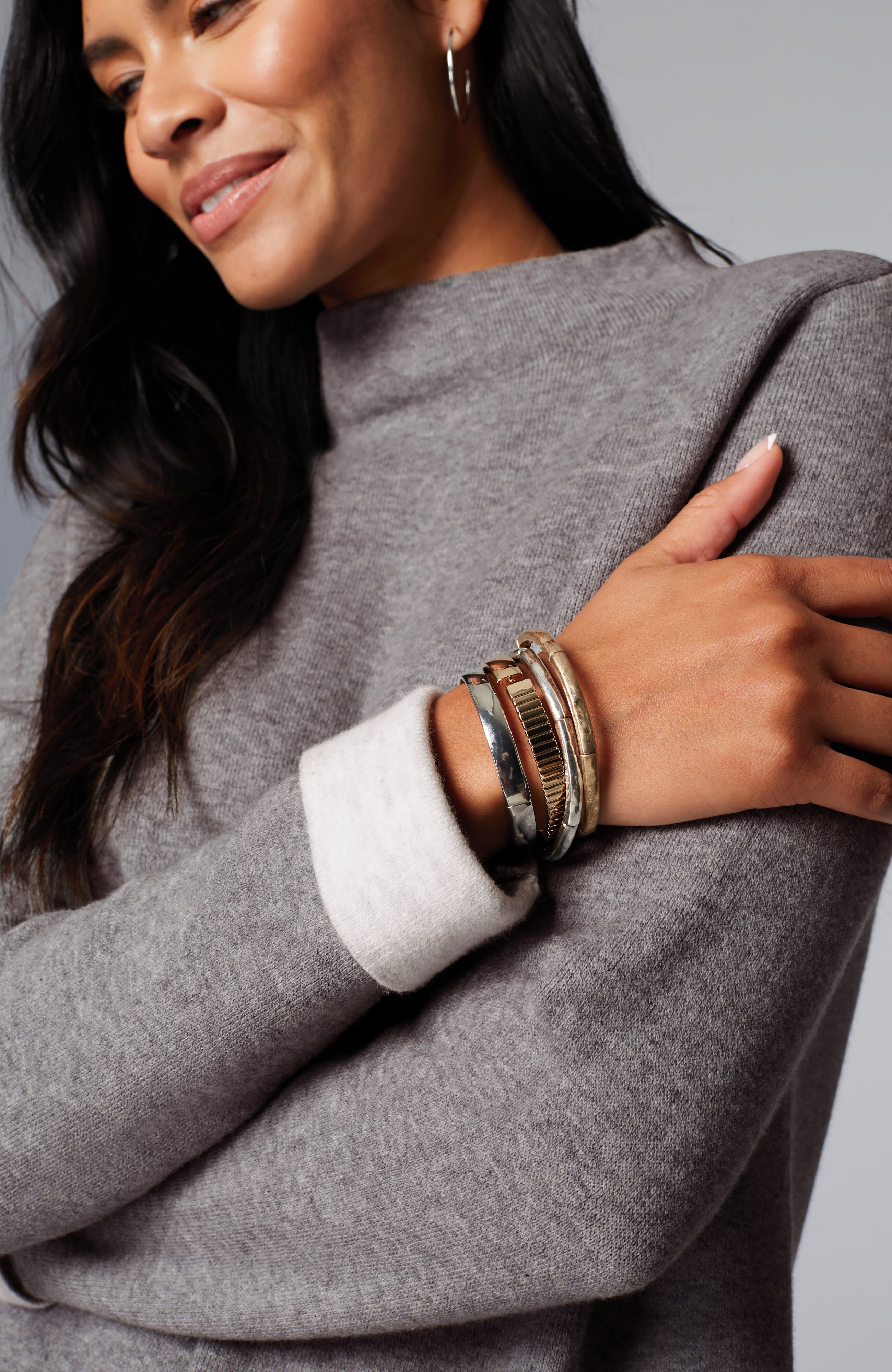 Majestic Funnel-Neck Sweater