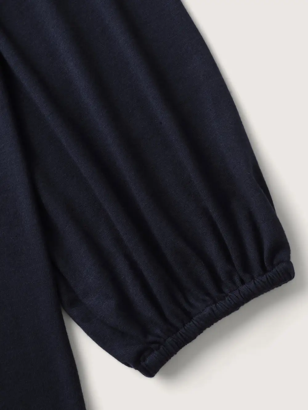 Stretchy Plaid Sleeve Split Neck T-Shirt