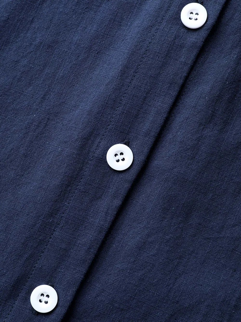 Cotton Collar Button Placket Blouse