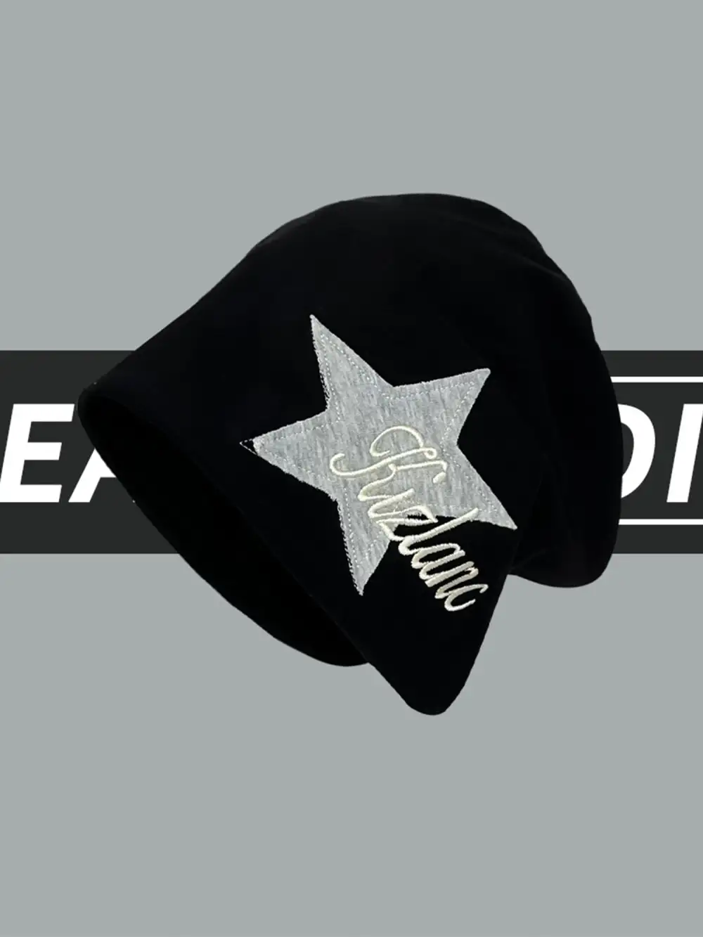 Star Embroidered Wrap Hat - 1703