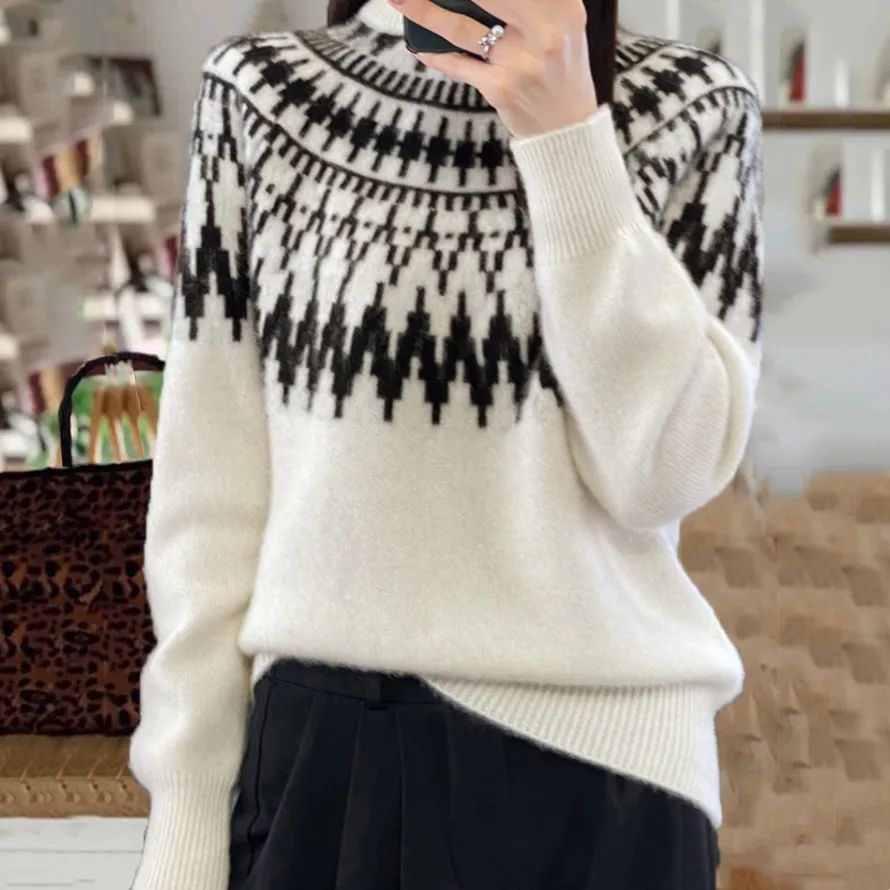 Fairman Isle Jacquard All Match Sweater