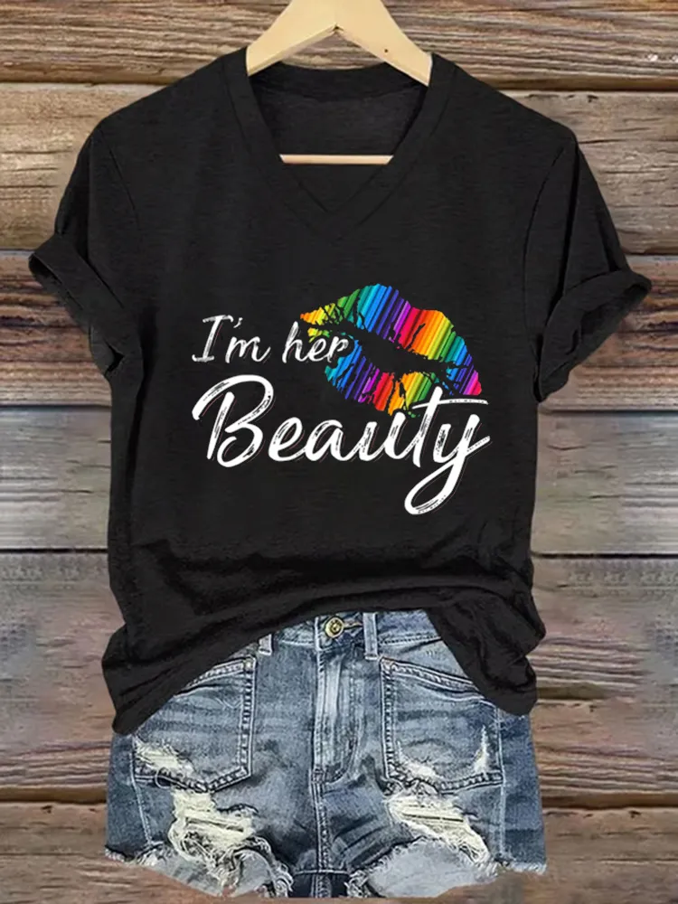 Women'S T-Shirt Im Her Beauty LGBT T Shirt