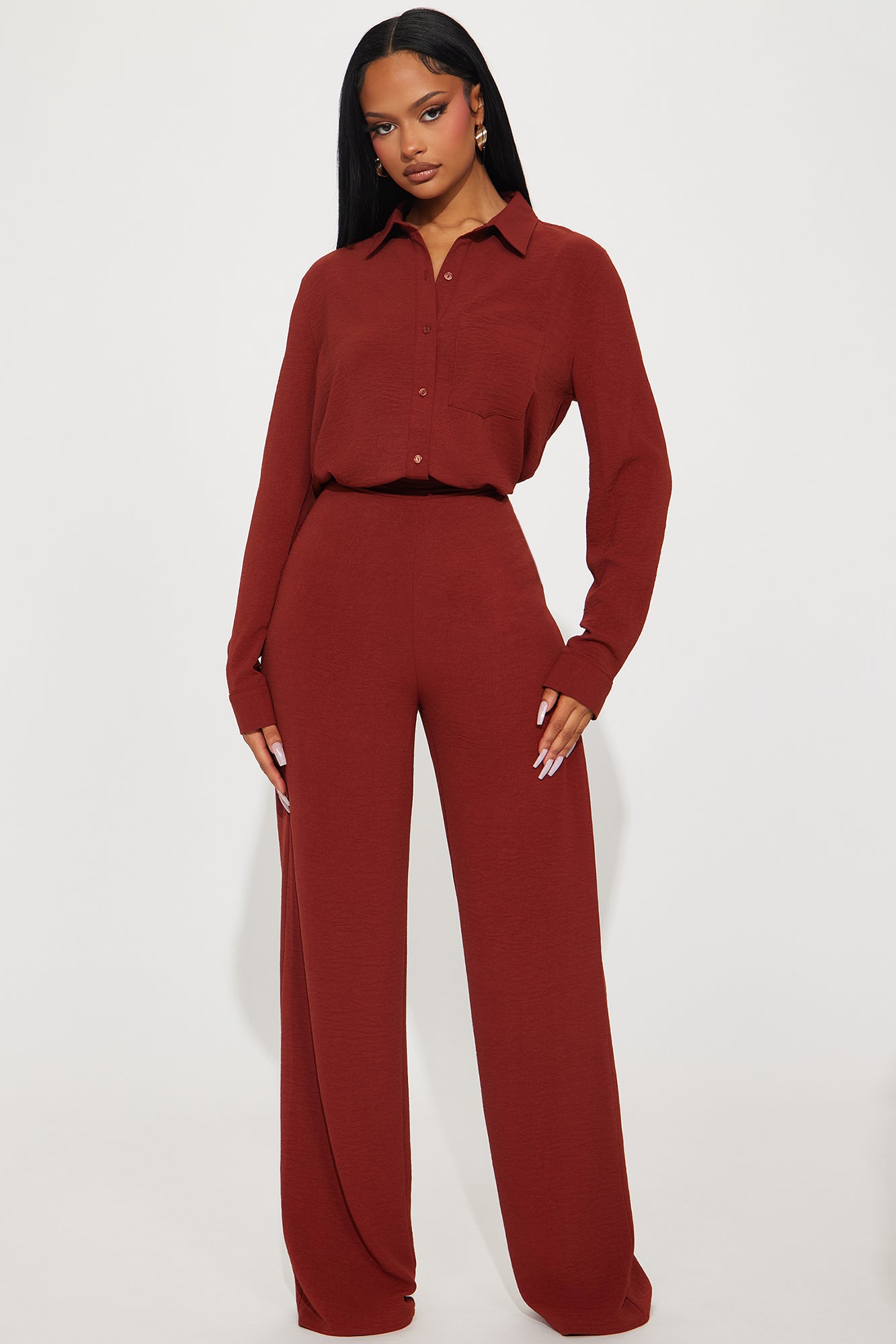 Makenzie Pant Set - Rust